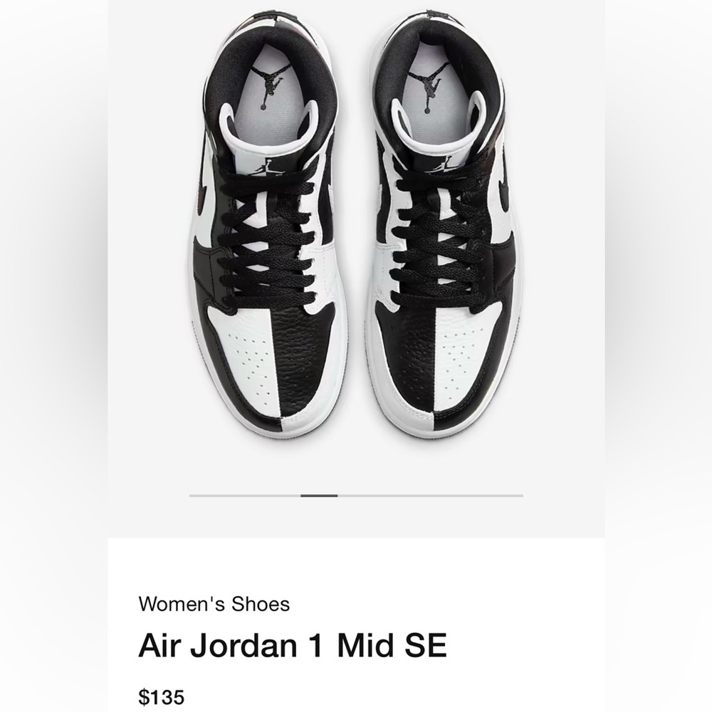 Jordan spilt black and white